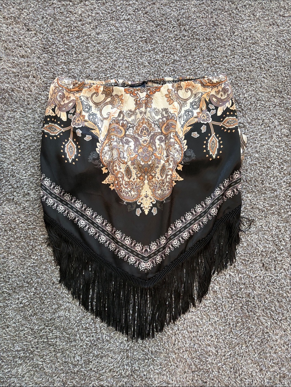 Day trip Fringe Handkerchief Top